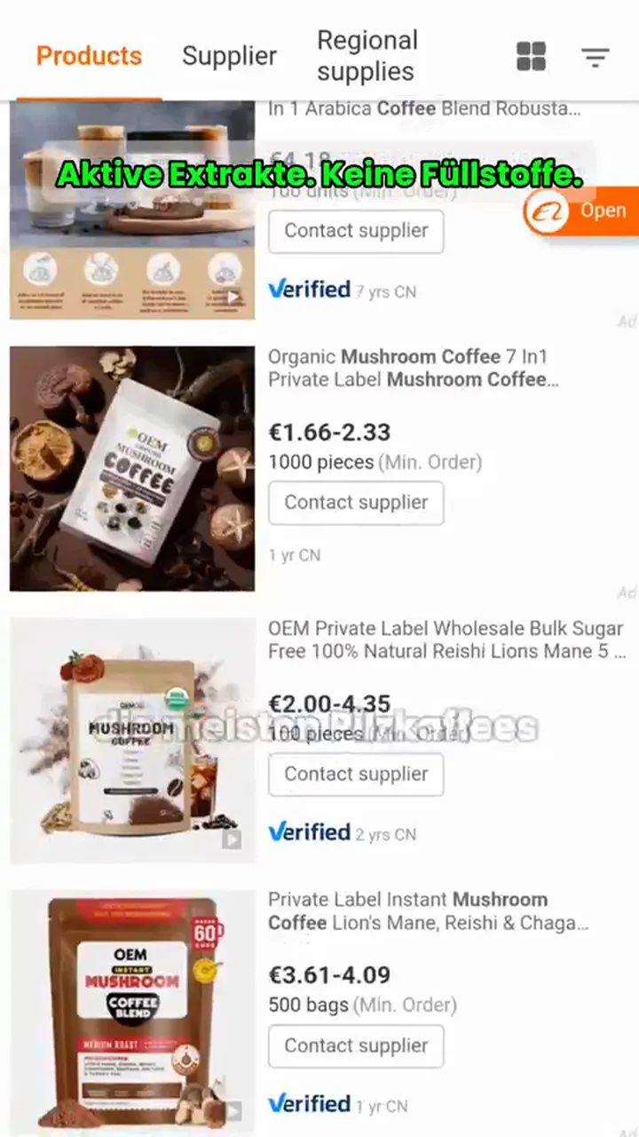 Pilzkaffee · Video-Ad, DE
